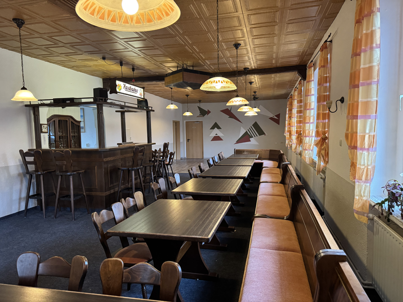 Vereinsheim „Neues Erzgebirge”, Gastraum.